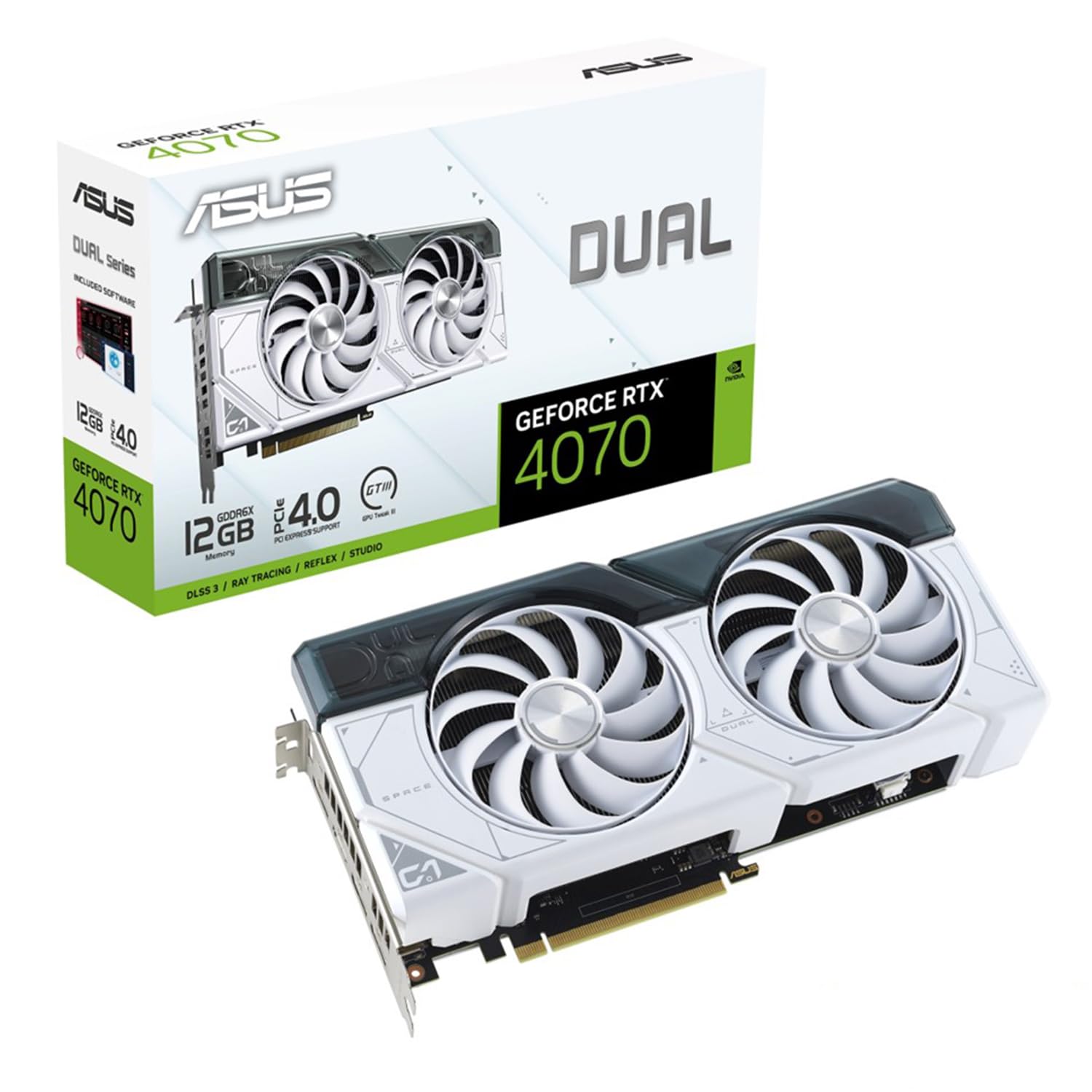 グラフィックボード・グラボ・ビデオカード ASUS DUAL GeForce RTX 4070 OC 12GB ASUS Dual GeForce RTX™ 4070 OC Edition 12GB GDDR6X